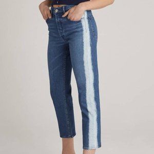 3x1 high rise striped cropped jeans size 25 Capri